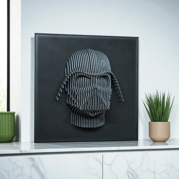 Dark Side – 3D Darth Vader Duvar Dekoru ürün görseli