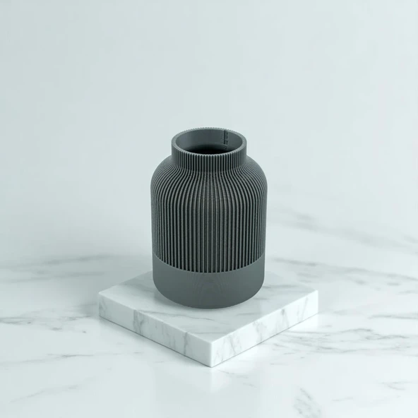 Modern Japon Mini Vazo – Modern Çizgili Tasarım ürün görseli