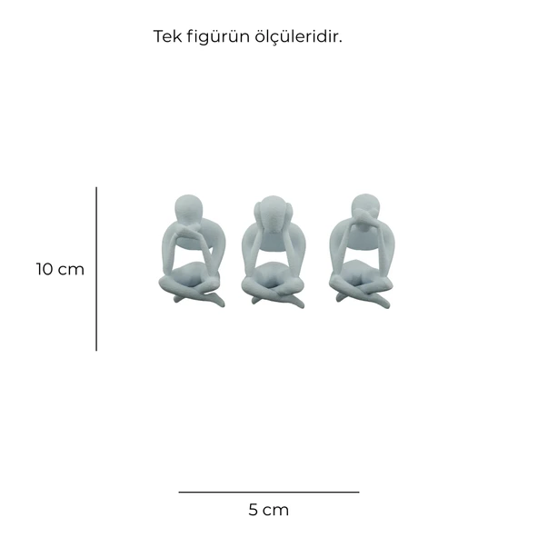 Görmedim Duymadım Bilmiyorum – 3’lü Figür Seti - Resim 2