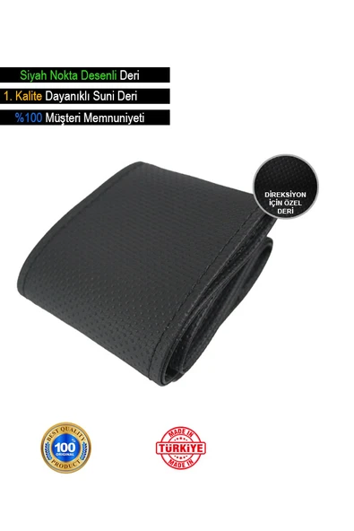 Opel Signum ÖZEL süper deri Direksiyon Kılıfı, Siyah Nokta desenli ÖZEL süper deri Model - Resim 2