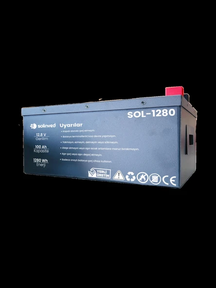 12.8 V 100Ah Lityum Akü ürün görseli