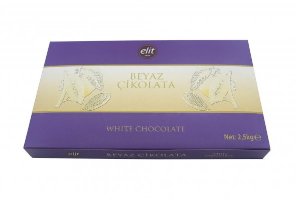 Elit Fildişi/Beyaz Kuvertür 2,5 Kg Mor Seri ürün görseli 1