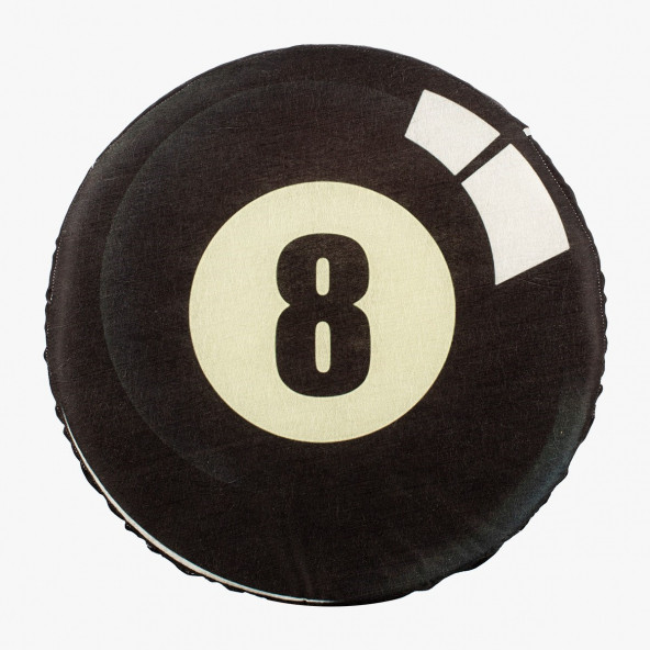 3D Bilardo Topu Desenli Yastık - 1