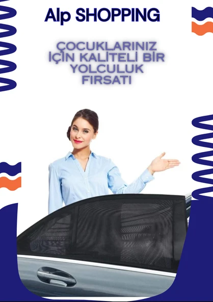 Fort Mondeo 2007-2014  Uyumlu ÖZEL 2'Lİ Oto Yan Cam Güneşliği, Arka Cam Güneşliği/Perde - Resim 3