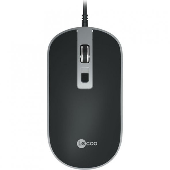 Lenovo Lecoo MS104 1600 DPI 4 Tuşlu USB Kablolu Optik Mouse Siyah