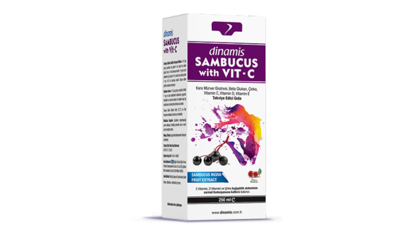 Sambucus With Vit-C İçeren Sıvı Takviye Edici Gıda 250 ml