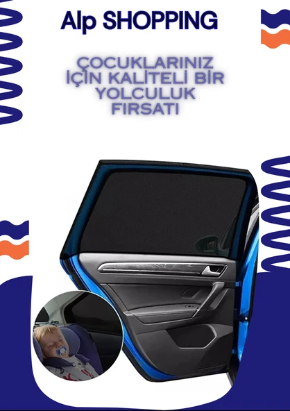 Tata İndica  (2006-2009)  Uyumlu ÖZEL 2'Lİ Oto Yan Cam Güneşliği, Arka Cam Güneşliği/Perde - Resim 2