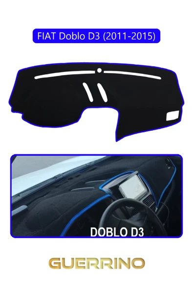 FIAT Doblo D3 2010-13 Modellerine UygunTORDİDO KORUMA KILIFI MAVİ KENAR ürün görseli