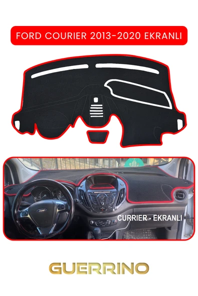 FORD Courier 2013-2020 EkranlıTORDİDO KORUMA KILIFI KIRMIZI KENAR ürün görseli