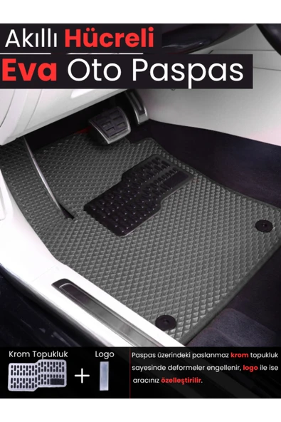 TOYOTA-HİLUX-(2015-2025) İÇİN EVA İÇ PASPAS TAKIMI (METAL TOPUKLUK DAHİL) - Resim 3