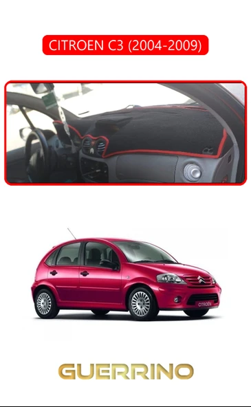 CITROEN C3 2004-2009TORDİDO KORUMA KILIFI KIRMIZI KENAR ürün görseli