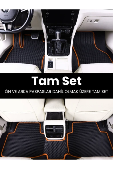 VOLKSWAGEN-AMAROK-(2010-2022) İÇİN EVA İÇ PASPAS TAKIMI (METAL TOPUKLUK HARİÇ) - Resim 2