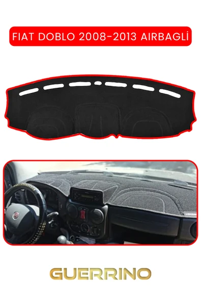 FIAT Doblo 2008-2013  Modellerine Uygun AirbagTORDİDO KORUMA KILIFI KIRMIZI KENAR ürün görseli