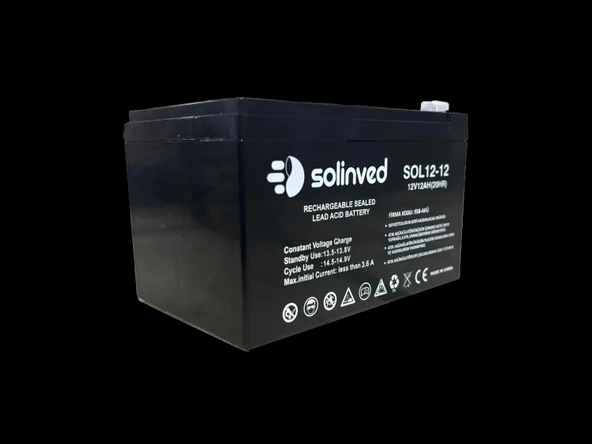 12V 12AH Ups Ve Alarm Aküsü - Resim 2