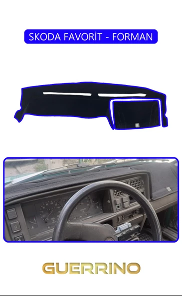 SKODA FAVORİT - FORMANTORDİDO KORUMA KILIFI MAVİ KENAR ürün görseli