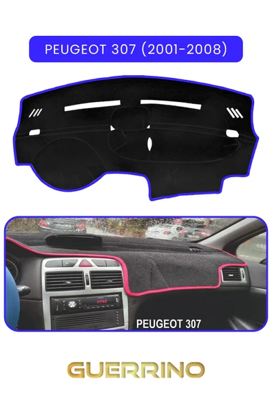 PEUGEOT 307 (2001-2008)TORDİDO KORUMA KILIFI MAVİ KENAR ürün görseli 1