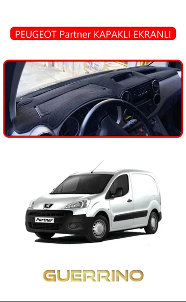 PEUGEOT Partner KAPAKLI EKRANLITORDİDO KORUMA KILIFI KIRMIZI KENAR ürün görseli