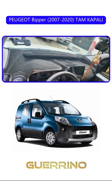 PEUGEOT Bipper (2007-2020) TAM KAPALITORDİDO KORUMA KILIFI MAVİ KENAR ürün görseli