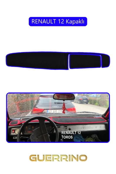 RENAULT 12 - Toros   KAPAKLI TORDİDO KORUMA KILIFI MAVİ KENAR ürün görseli