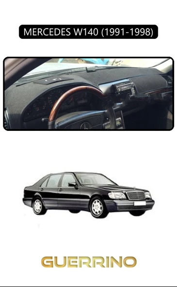 MERCEDES W140 1991-1998TORDİDO KORUMA KILIFI SİYAH KENAR ürün görseli 1