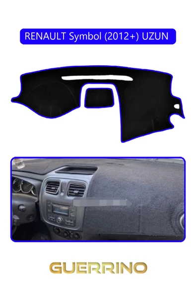 RENAULT Symbol (2012+) UZUN TORDİDO KORUMA KILIFI MAVİ KENAR ürün görseli