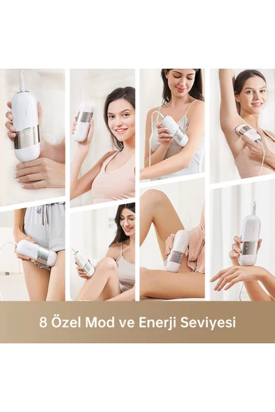 Dreame D1186 Lazer Epilasyon Beyaz (Dreame Türkiye Garantili) - Resim 4