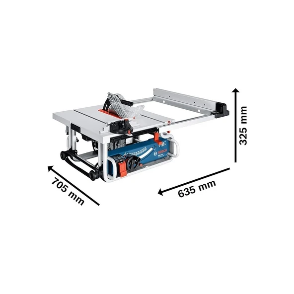Bosch GTS 10 J Tezgah Tipi 1800 W Daire Testere - Resim 3