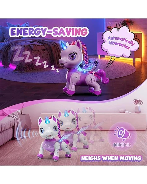 Sunmir Toys Exquisite Pets Mor Unicorn SM05Z - Resim 6