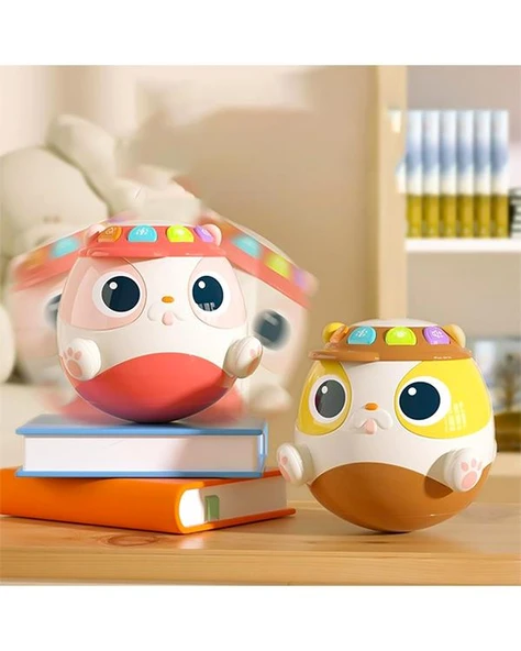 Babycim Hacıyatmaz Sevimli Davul Kırmızı - Resim 5