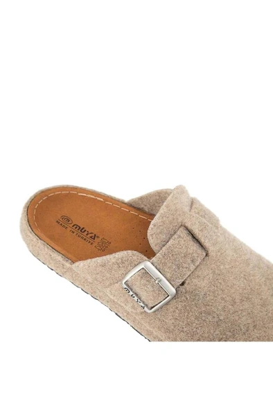 Muya Ranta 36803-196 Anatomik Taban Erkek Kışlık Ev Terliği Bej 40-45 - Resim 3