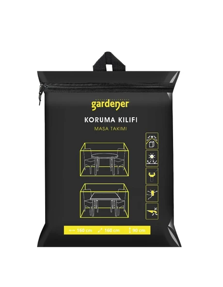 Gardener GRDC304 Masa Takımı Koruma Örtüsü / Kılıfı PE (160 cm x 160 cm x 90 cm) ürün görseli 1