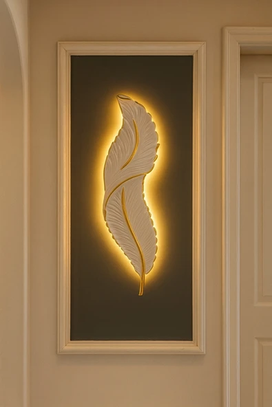 ASZEN Tüy aplik pilli recinedir Ebat (50*14) - Resim 2