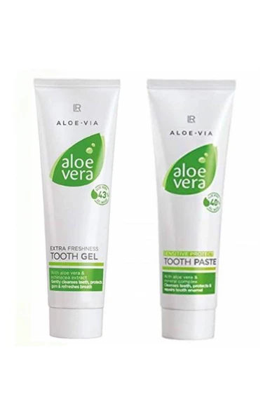 LR Aloe Vera Gel Diş Macunu 100 ml + Aloe Vera Hassas Diş Macunu 100 ml ürün görseli