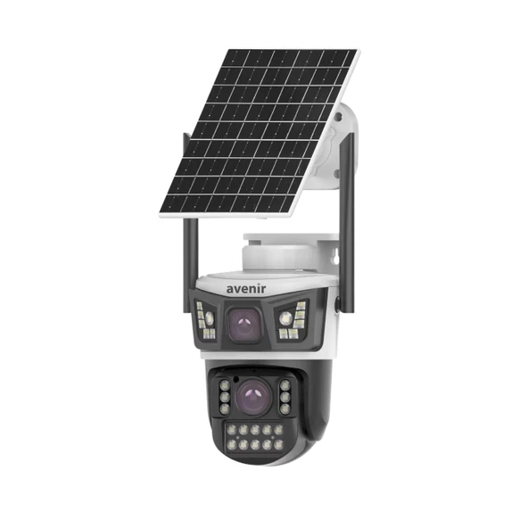 AV-S425 4MP 2 Kameralı Solar PTZ 4G Sim Kartlı Kamera ürün görseli 1