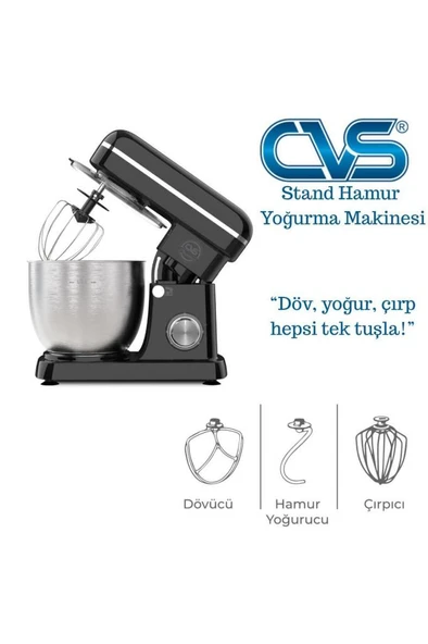 CVS DN 4658 Hamur Yoğurma Makinesi 1300W - Resim 2
