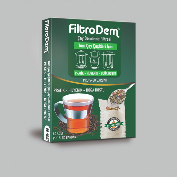 Filtrodem Çay Demleme Filtesi Çay Filtresi Pro (10-30 Fincan)