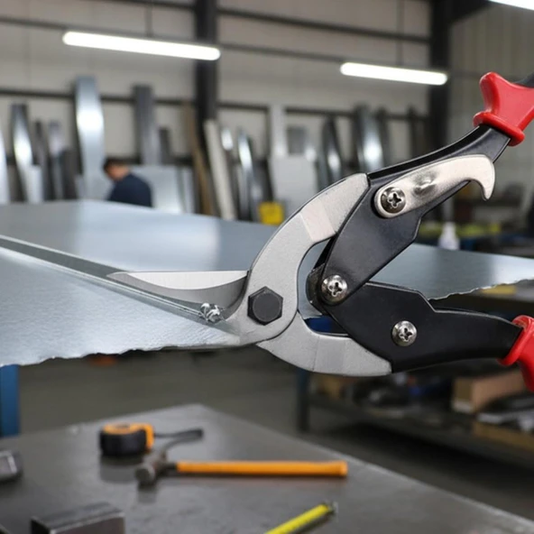 WORKPRO WP200001 250mm 3 Parça Sağ/Sol/Düz Profesyonel Kaportacı Makası - Resim 8