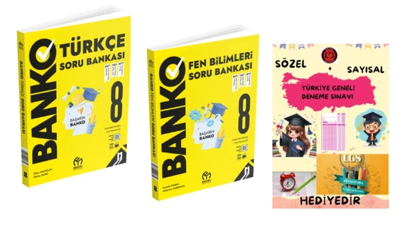 MODEL EĞİTİM YAYINLARI 8. Sınıf Banko Türkçe Fen Bilimleri Soru Bankası ürün görseli
