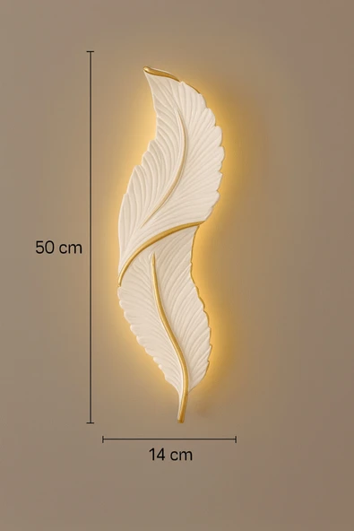 ASZEN Tüy aplik pilli recinedir Ebat (50*14) - Resim 3