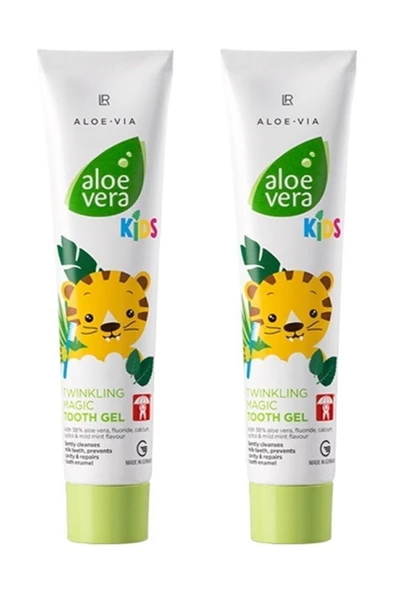 LR Aloe Vera Kids - Çocuklara Özel Twinkling Magic Diş Macunu - 2'li Set ürün görseli