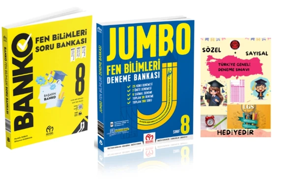 MODEL EĞİTİM YAYINLARI 8. Sınıf Banko Fen Bilimleri Soru Bankası Fen Bilimleri Deneme Bankası ürün görseli 1