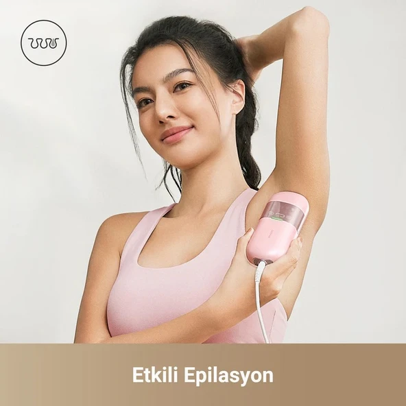 Dreame D1186 Lazer Epilasyon Pembe (Dreame Türkiye Garantili) - Resim 2