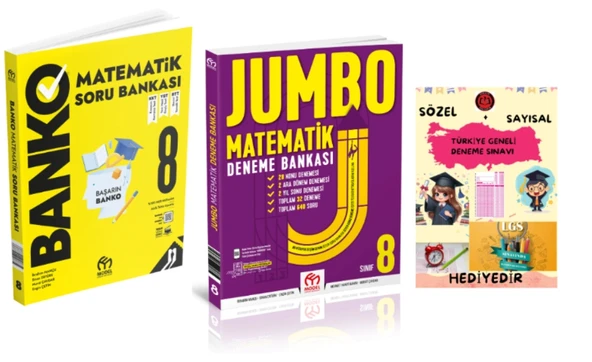MODEL EĞİTİM YAYINLARI 8. Sınıf Banko Matematik Soru Bankası Matematik Deneme Bankası ürün görseli