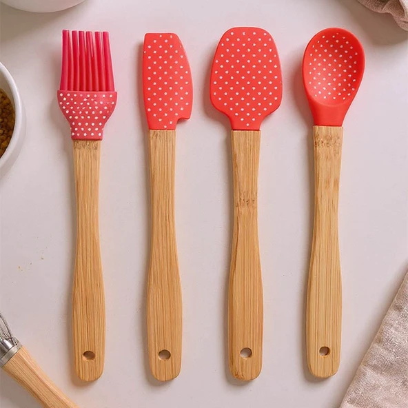 Bambum Bolly 4 Parça Spatula Seti Küçük - Resim 2