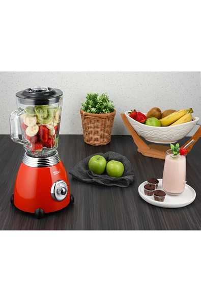 Zln7057 | Retro Stand Blender | 1,5 L | 500 W | Retro Şıklığı - Resim 3