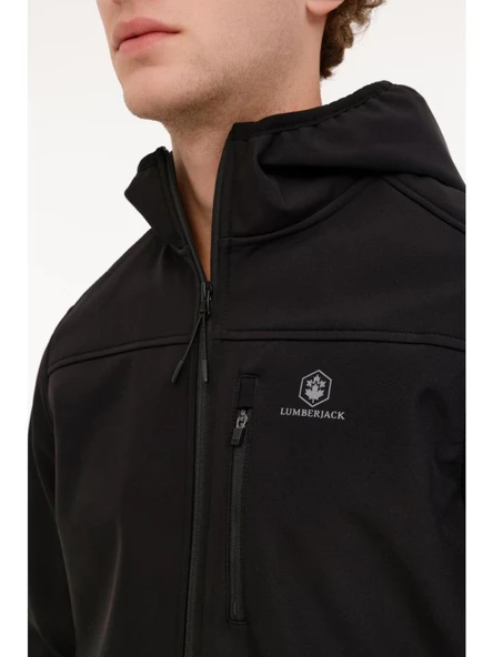 LUMBERJACK BSC SOFTSHELL 4PR SİYAH SU İTİCİ OUTDOOR SPOR MONT - Resim 6