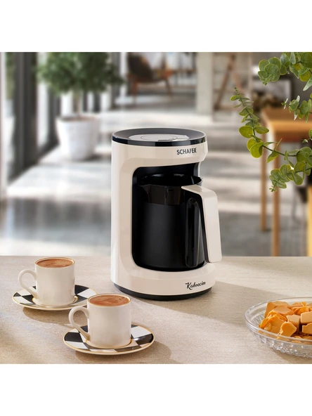 Schafer Kahvecim Otomatik Türk Kahve Makinesi Krem 25002 ürün görseli