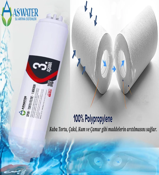 As Water Ihlas Aura Cebilon -Plus-Silver-Platinum -Uyumlu 2 Yıllık Bakım Seti Filtre Seti - Resim 4