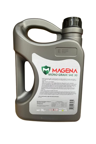 Magena Sae Oil 30 Numara Motorlu Testere Zincir Yağı 3 Litre (6 Adet) - Resim 3