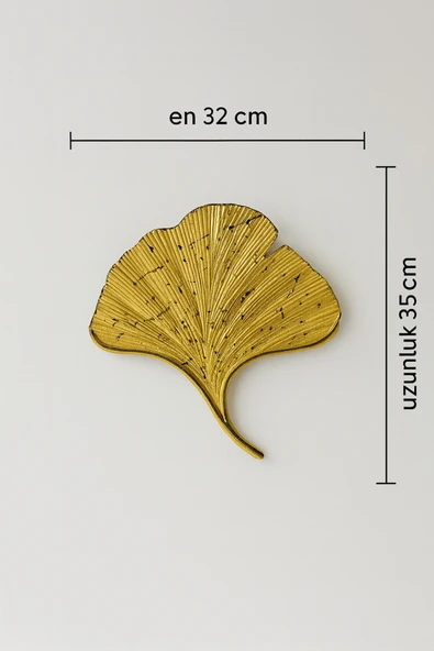 Tasarım Gold Mabet yaprağı pilli aplik Ebat(35×32) - Resim 4